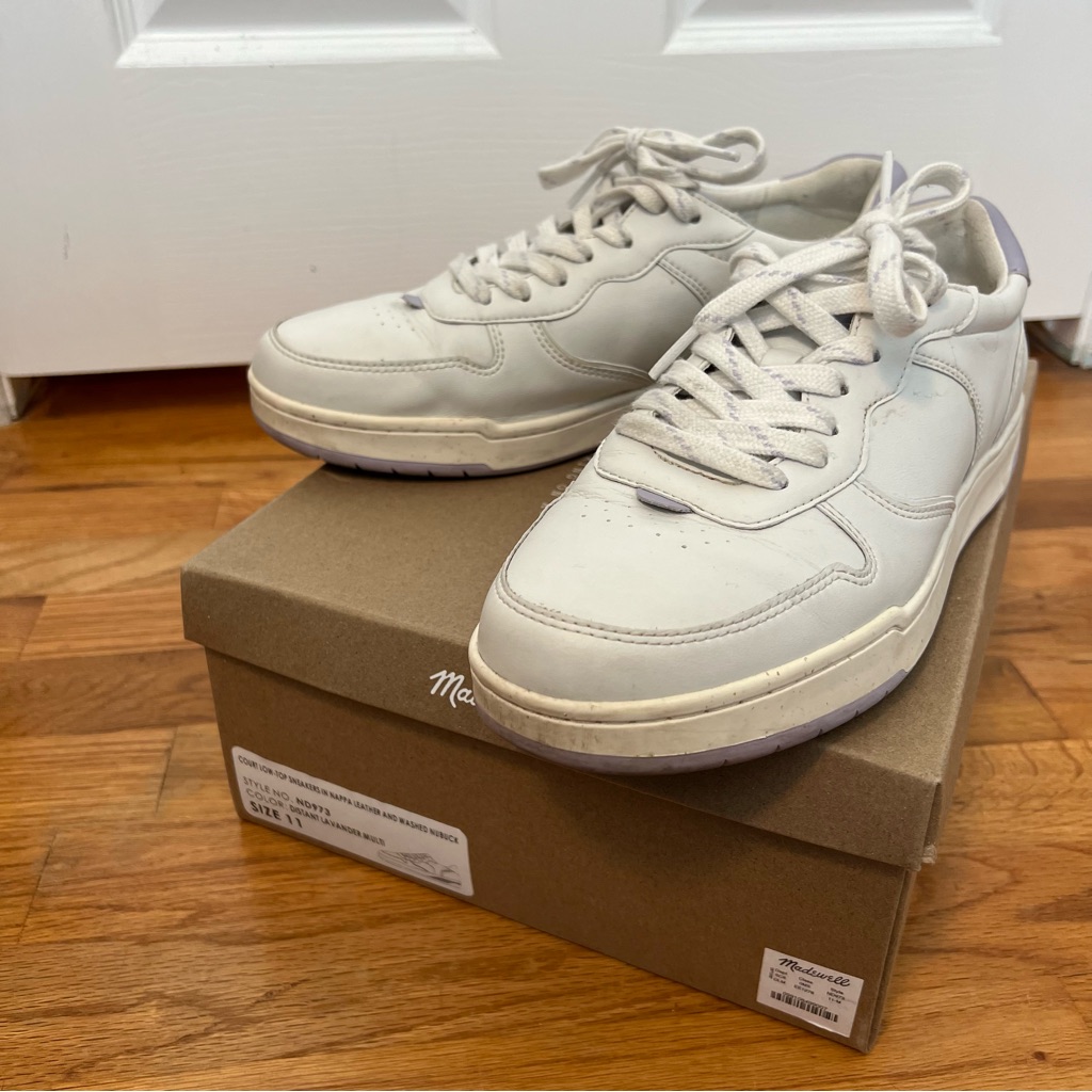 Madewell Court Lo-Top Sneakers In Distant Lavender. 11.